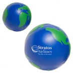 Promotional Earthball Stress Reliever Blue/green