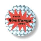 Promotional .002 Custom Shape Silver Prismatic Vinyl / mosaic 1/4" Decals (25 to 36 square inches) Screen-printed
