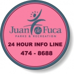Promotional Stock Shape Fluorescent Red Roll Labels - Round (1.125" dia.) Flexo-printed