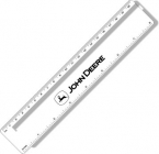 Promotional .050 Clear Plastic 8" Ruler / with round corners (1.5" x 8.25") Screen-printed