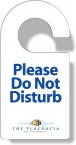 Promotional .020 White Vinyl Door Hangers (3.75" X 7.5") Screen-printed