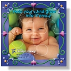 Promotional .020 4 Piece Magnetic Puzzles - Square (3.5" X 3.5") Four Color Process