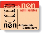 Promotional Stock Shape Fluorescent Orange Roll Labels - Rectangle with round corners (1.875" x 2.5") Flexo-printed