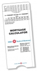 Promotional Plastic Slide Calculator For Mortgages (2.7" X 5.625") Screen Printed @ 76lpi, Any Bleed Edge