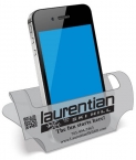 Promotional Dry-Dok Smartphone Stand in .020 translucent polypropylene Standard style SST2 (3.9" x 8") Screen-printed