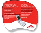 Promotional 1/8" Rubber Back Mousepads / Palette (7.5" X 9") Four Color Process
