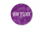 Promotional Anti-Drip Wine Pourer Disc .005 Clear Polyester Full Color Imprint 3" dia