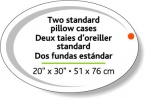 Promotional Stock Shape White Gloss Removable Adhesive Roll Labels - Oval (2" x 3") Flexo-printed