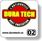Promotional Stock Shape White Matte Polypropylene Roll Labels - Square with round corners (1.25" x 1.25") Flexo-printed
