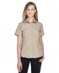 Promotional Harriton Ladies' Barbados Textured Camp Shirt
