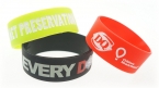 Promotional Broad Recycled Silicone Wrist Band W/debossed Logo