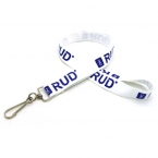 Promotional Silkscreened Organic Lanyard W/ Double Standard Attachment