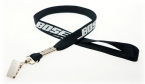 Promotional 5/8" Silkscreened Tubular Lanyard W/ Deluxe Swivel Hook