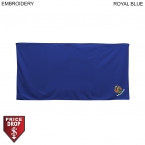 Promotional Velour Colored Cotton Blend Beach Towel, 30x60, Embroidered
