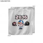 Promotional Bowl Game Rally Towel, 10x10, Sublimated Or Blank