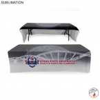 Promotional Faculty Table Throw For 8' Table (open Back), Sublimated Or Blank