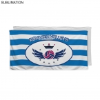 Promotional Cabana Stripe Beach Towel, 30x60, Sublimated
