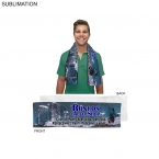 Promotional Microfiber Terry Branding Towel, 12x44, Sublimated Or Blank
