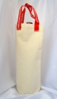 Promotional Made In Canada Cotton Canvas Single Bottle Wine Tote With Custom Printed Handles