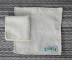 Promotional Made In Canada Organic Bamboo Cleaning Cloth / Face Cloth With Woven Label