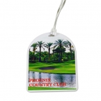 Promotional Oval Top Golf Tag - 4c Digital Imprint