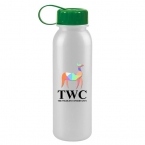 Promotional 24oz Digital Metalike Tritan Bottle -tethered Lid