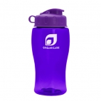 Promotional 18 Oz. Transparent Bottle With Flip Lid