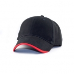 Promotional Heavy Weight Brushed Cotton Cap With Half-wave Sandwich Peak