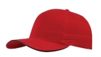 Promotional Fine Brushed Cotton Cap With Sandwich Peak