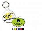 Promotional Round Flexible Key-rings