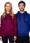 Promotional Polyester Bonded Fleece Hooded Popover