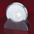 Promotional Caprice Coasters - Set Of 2 - Chrome