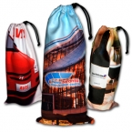 Promotional Wine Bottle Drawstring Bag